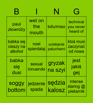 star caker Bingo Card