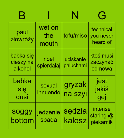 star caker Bingo Card