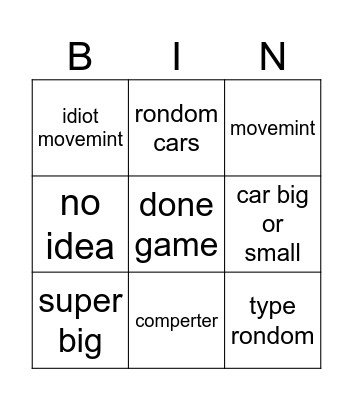 ai Bingo Card