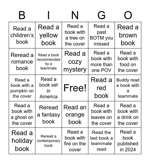 Bingo Teams Bingo Card