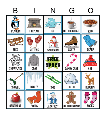 Winter Bingo Card