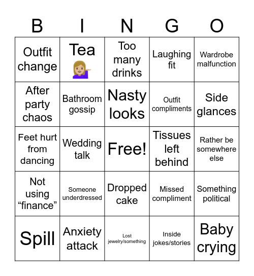 Wedding 💍 Bingo Card