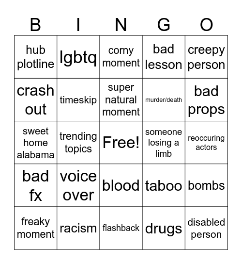 tomorrows teachings Bingo Card