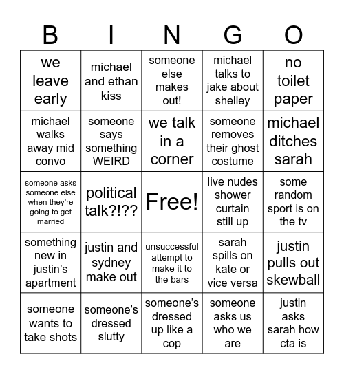 halloween bingo Card