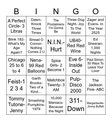 Count On It Bingo Card