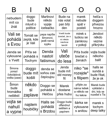 Halloween - Mokrovraty 2024 Bingo Card