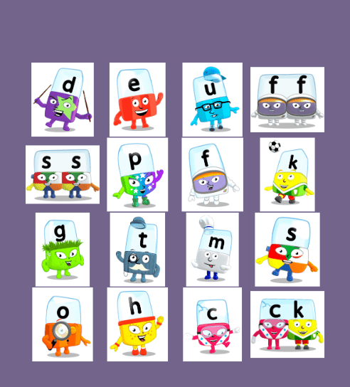 Alphablocks Phase 2 Bingo Card