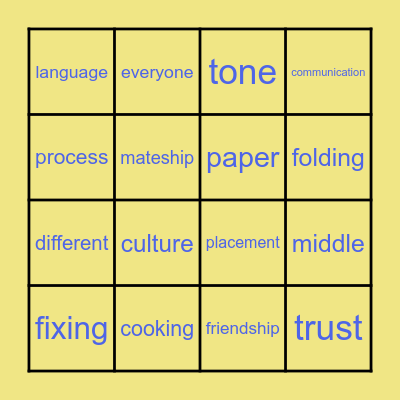 Persuasive Texts Bingo Card