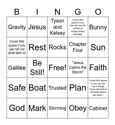 Stories from the Storyteller: Calm Down! Bingo Card