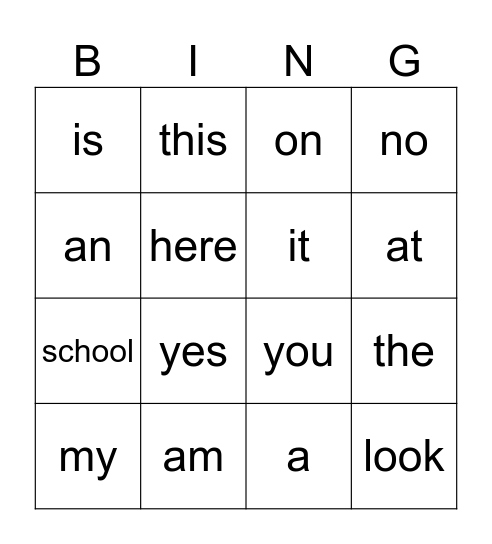 Nat Geo HFW Bingo Card