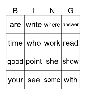 LIFT: Nat Geo HFW#2 Bingo Card