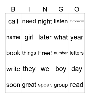 Nat Geo HFW#5 Bingo Card