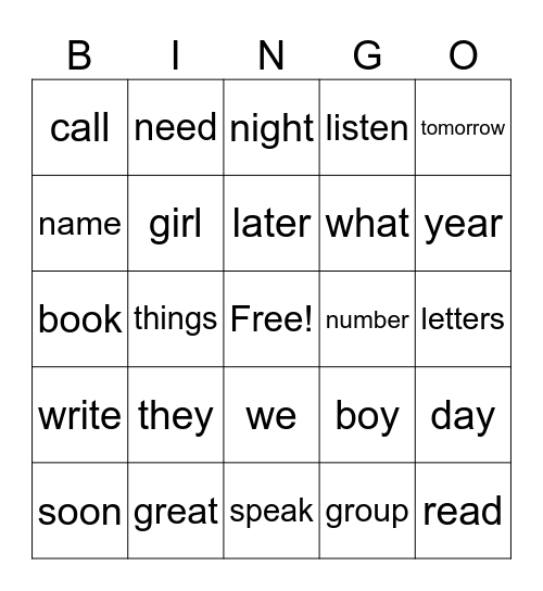 Nat Geo HFW#5 Bingo Card