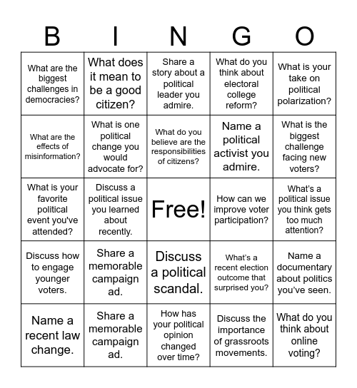 Bingo Card