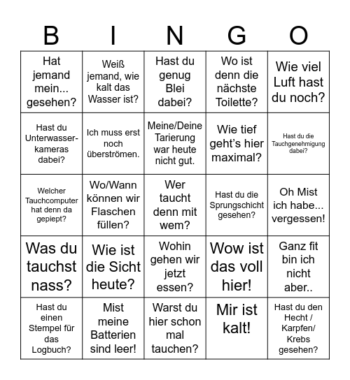 STL Taucherbingo Card