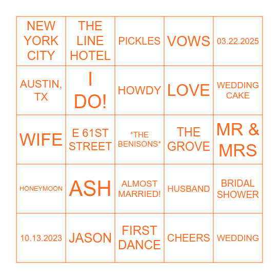 Bingo Card