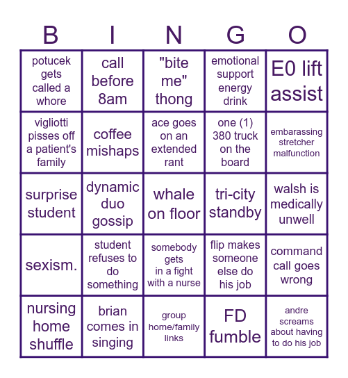 friday fundays Bingo Card