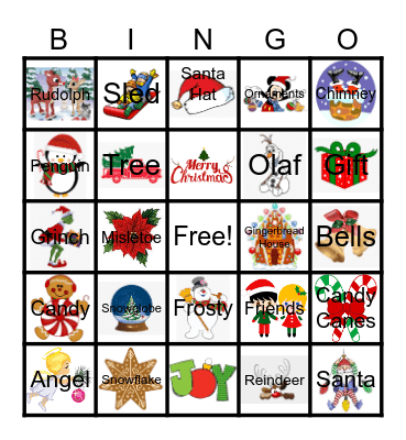 Christmas Bingo Card