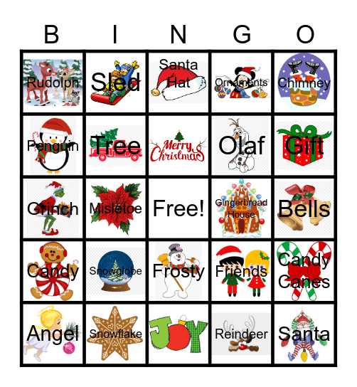 Christmas Bingo Card