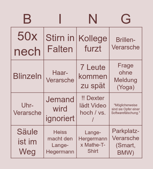 UNI-BINGO Card