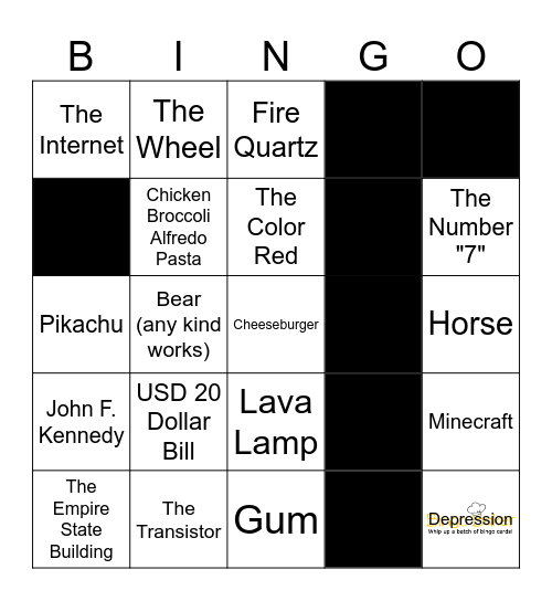 Infinite Craft Bingo Card