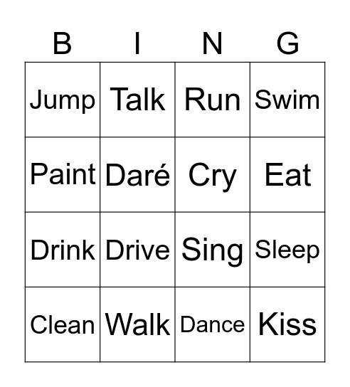 GOGOGO Bingo Card