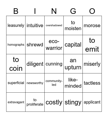 VIU unit 8,86,87,91 Bingo Card