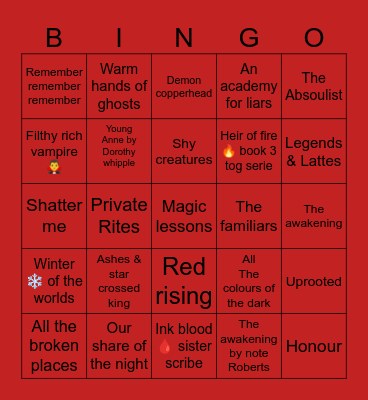 November Book 📖 Spin Bingo Card