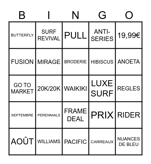 EDDIE BINGO Card