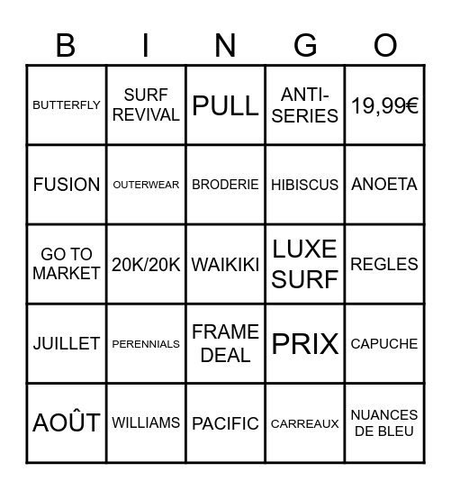 EDDIE BINGO Card