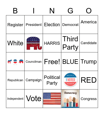 POLITICAL BINGO Card