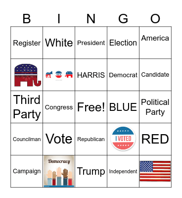 POLITICAL BINGO Card