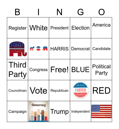 POLITICAL BINGO Card