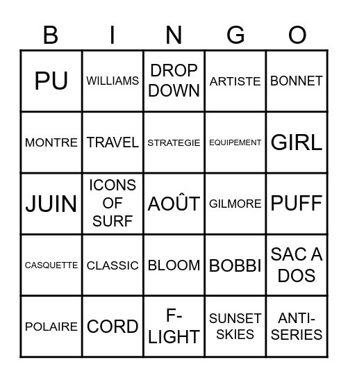 EDDIE BINGO Card