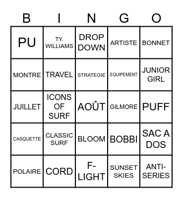 EDDIE BINGO Card