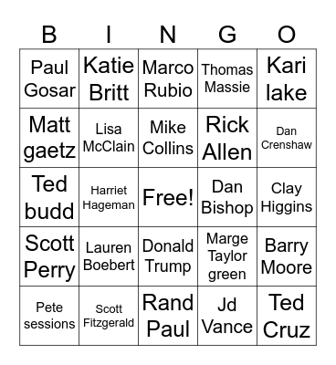 It was rigged! Bingo Card