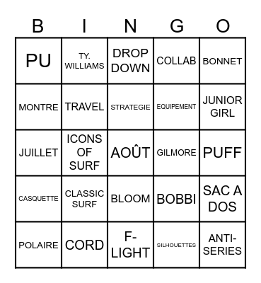 EDDIE BINGO Card