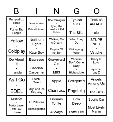 AKKS BINGO Runde 1 Bingo Card