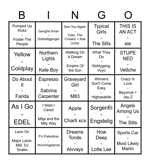 AKKS BINGO Runde 1 Bingo Card
