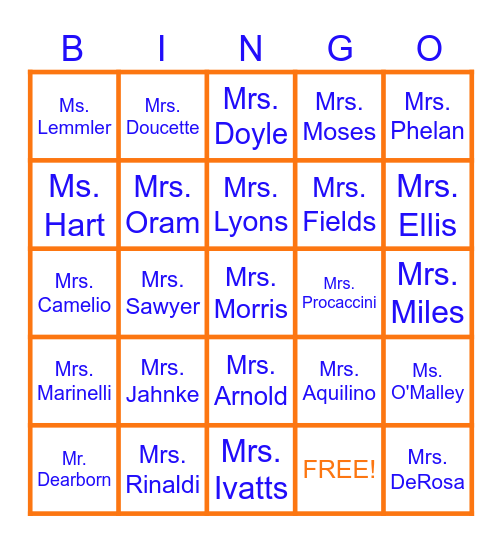 BOYDEN BINGO!! Bingo Card