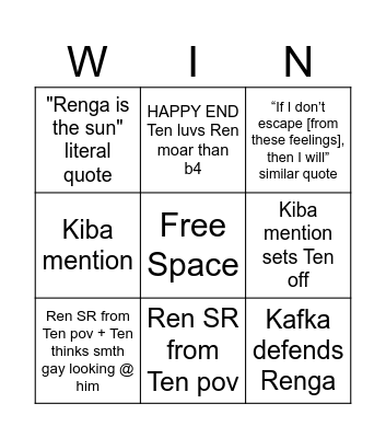 18trip "Escape from S" event predictions Bingo Card