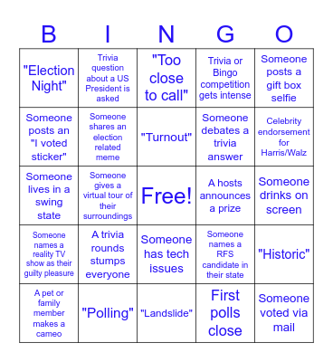 ELECTION TIME! Bingo Card