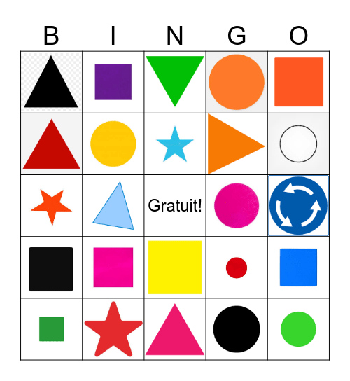 Formes Bingo Card