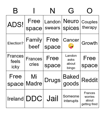 Brute Force Victory Bingo Card