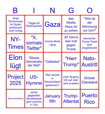 Bongolection 24 Bingo Card