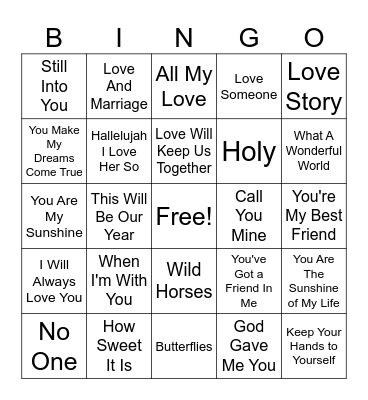 Bridget's Shower #2 Bingo Card