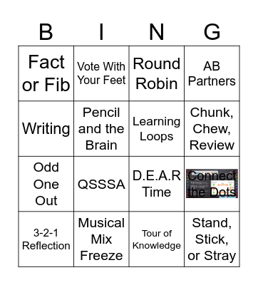 Engagement BINGO Card