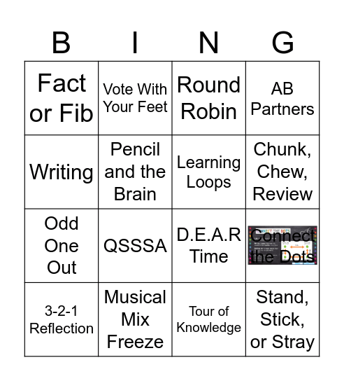 Engagement BINGO Card