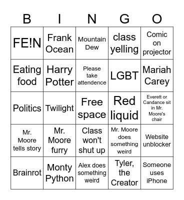 Gifted and Talented Bingo! (Updated) Bingo Card