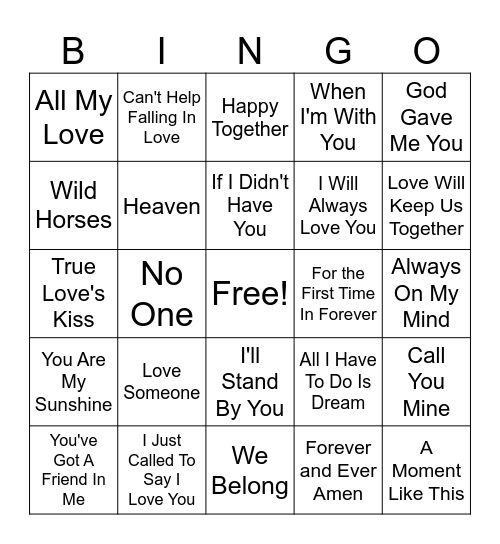 Bridget's Shower #2 Bingo Card